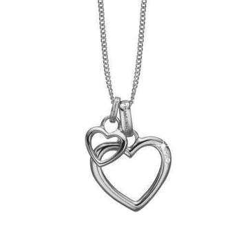 Christina Open Mother Hearts hjerter, med topaz, model 680-S13-55 køb det billigst hos Guldsmykket.dk her